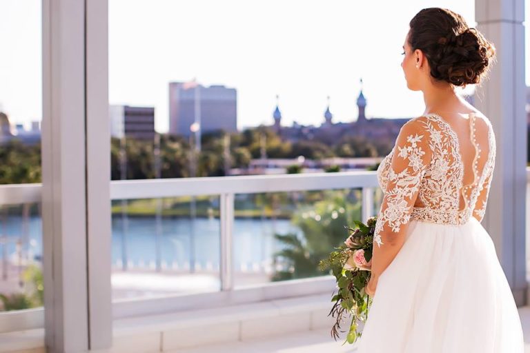 Garden Inspired Wedding bride tampa