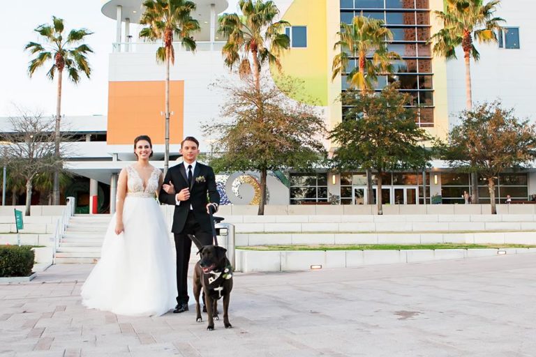 Garden Inspired Wedding dog