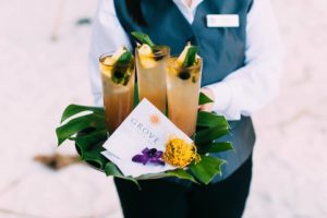 Grove Resort beach wedding A Chair Affair cocktails