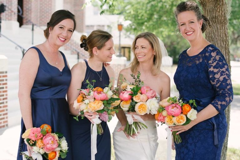 Bartow Tent Wedding A Chair Affair bridal party