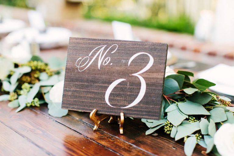 Casa Feliz Wedding A Chair Affair table number