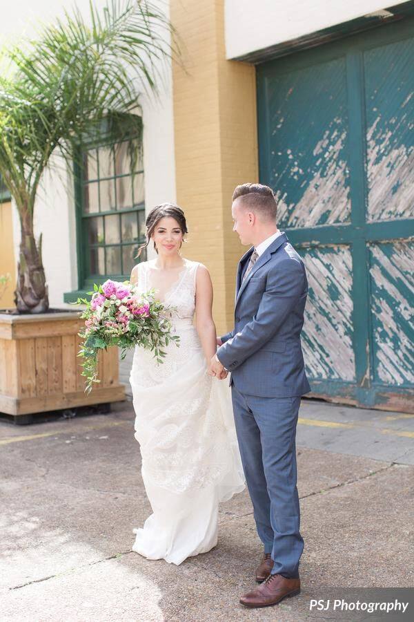 Downtown Deland Wedding Shoot A Chair Affair bride groom