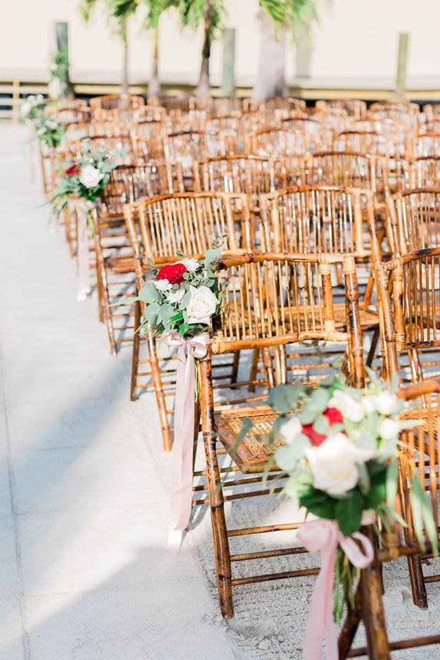 Isla Del Sol Yacht Club Wedding A Chair Affair bamboo chairs