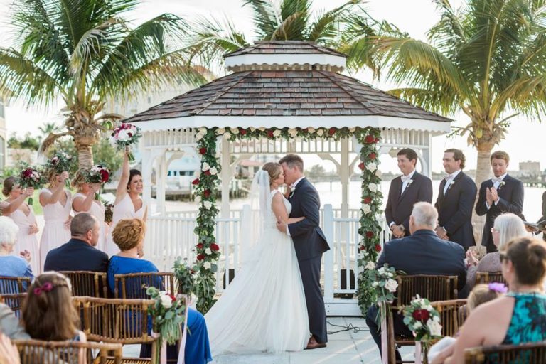 Isla Del Sol Yacht Club Wedding A Chair Affair bamboo folding chairs