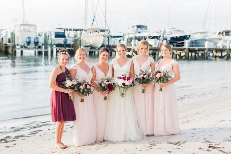 Isla Del Sol Yacht Club Wedding A Chair Affair bridal party'