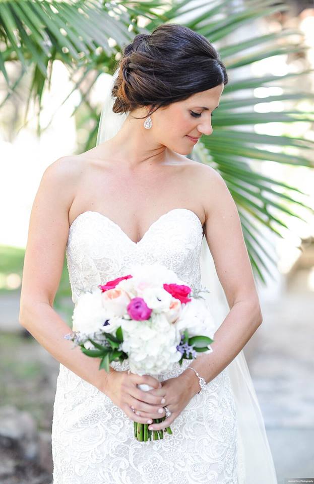 Paradise Cove Orlando Wedding A Chair Affair bride closeup