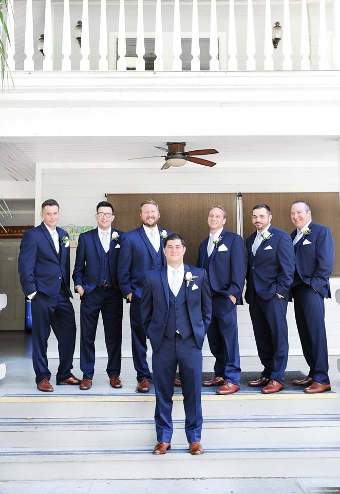 Paradise Cove Orlando Wedding A Chair Affair groomsmen