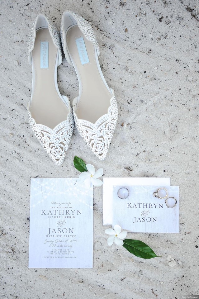 Paradise Cove Orlando Wedding A Chair Affair invitations