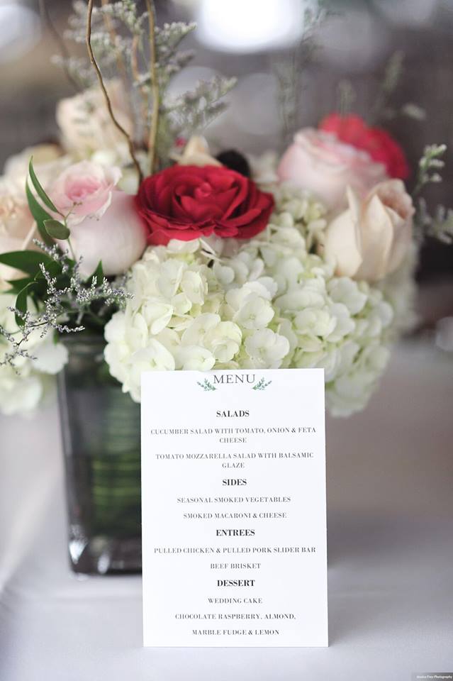 Paradise Cove Orlando Wedding A Chair Affair menu white linen