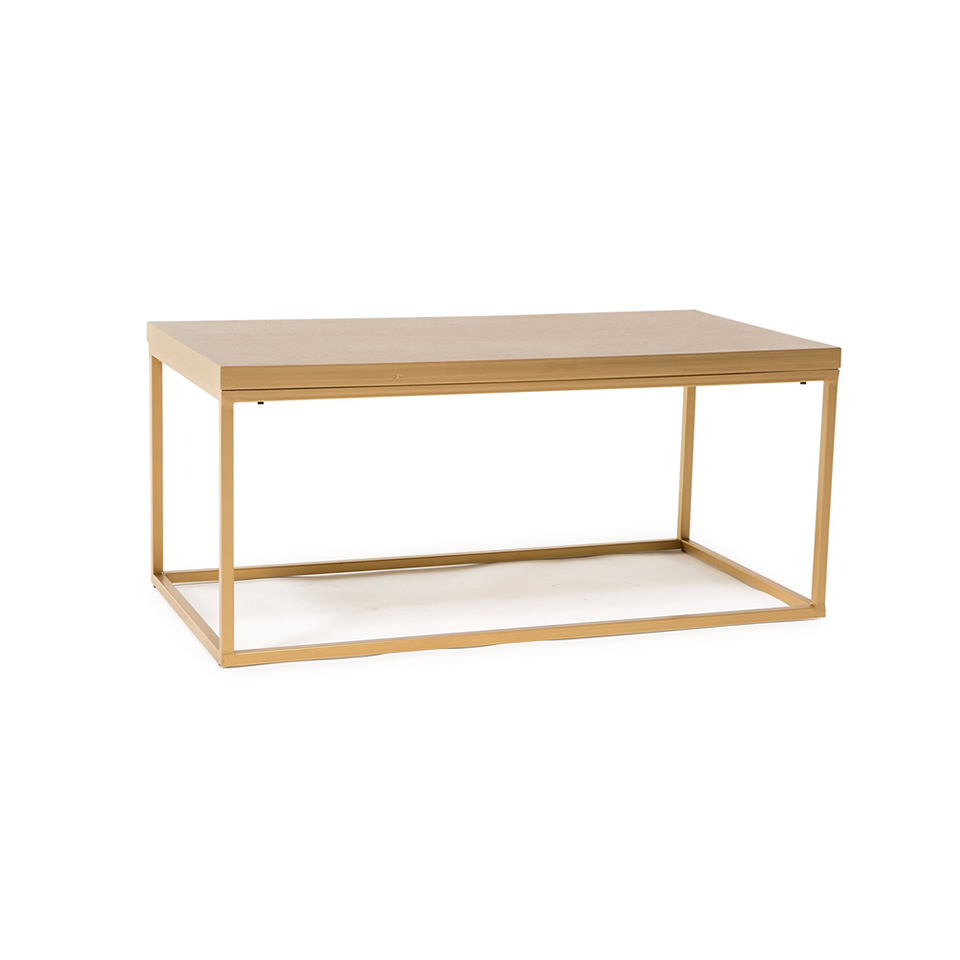 The Mabel Gold Coffee Table - A Chair Affair Rentals