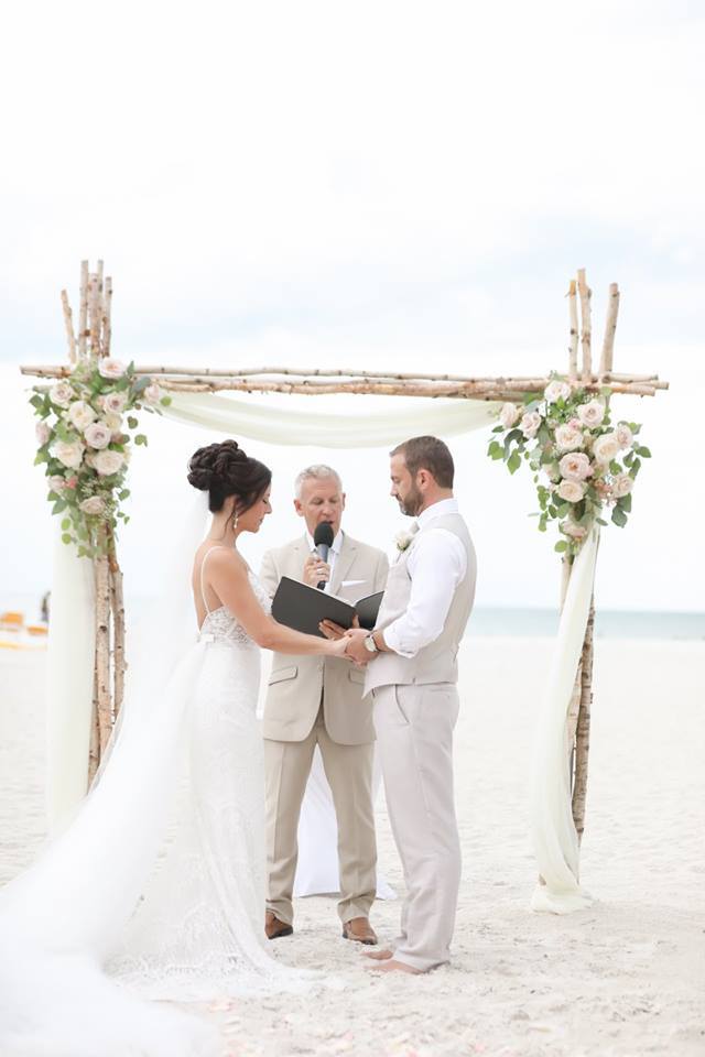 A chair affair beach wedding