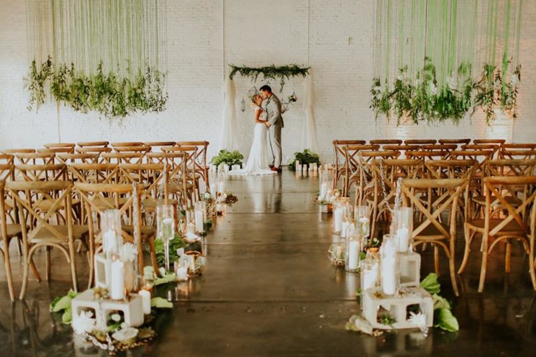 industrial wedding inspiration a chair affair french country chair ceremony 2