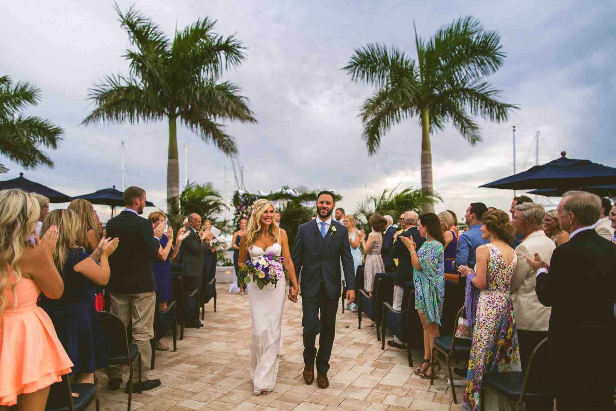 Waterfront Wedding at Eau Gallie Yacht Club A Chair Affair Ceremony