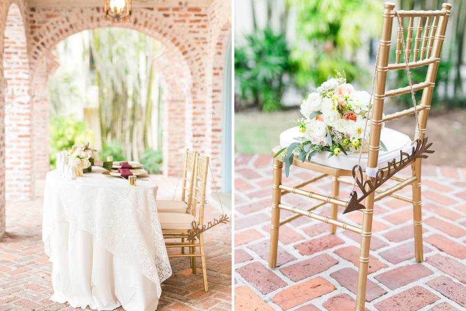 Casa Feliz Wedding A Chair Affair gold chiavari chair