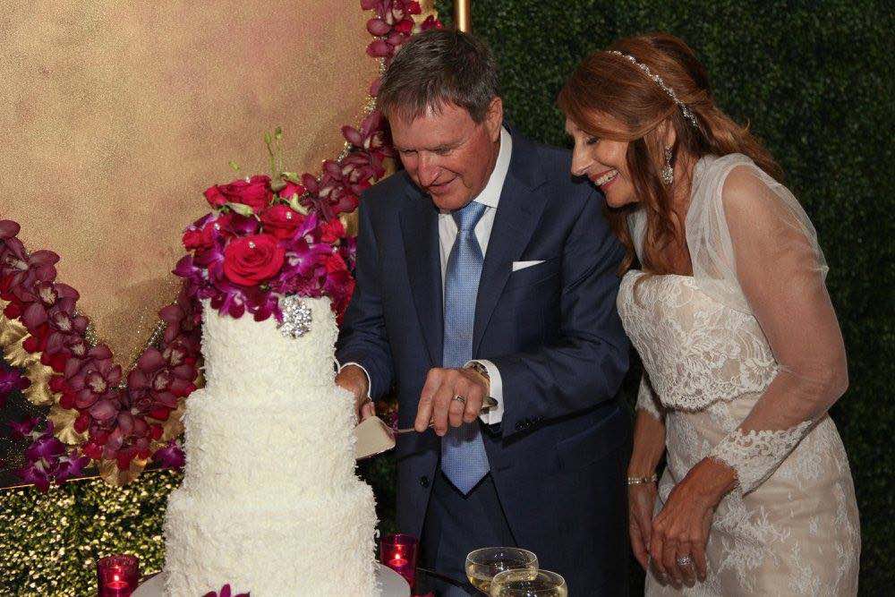 Classic Black and White Alfond Inn Wedding A Chair Affair Cake Cutting