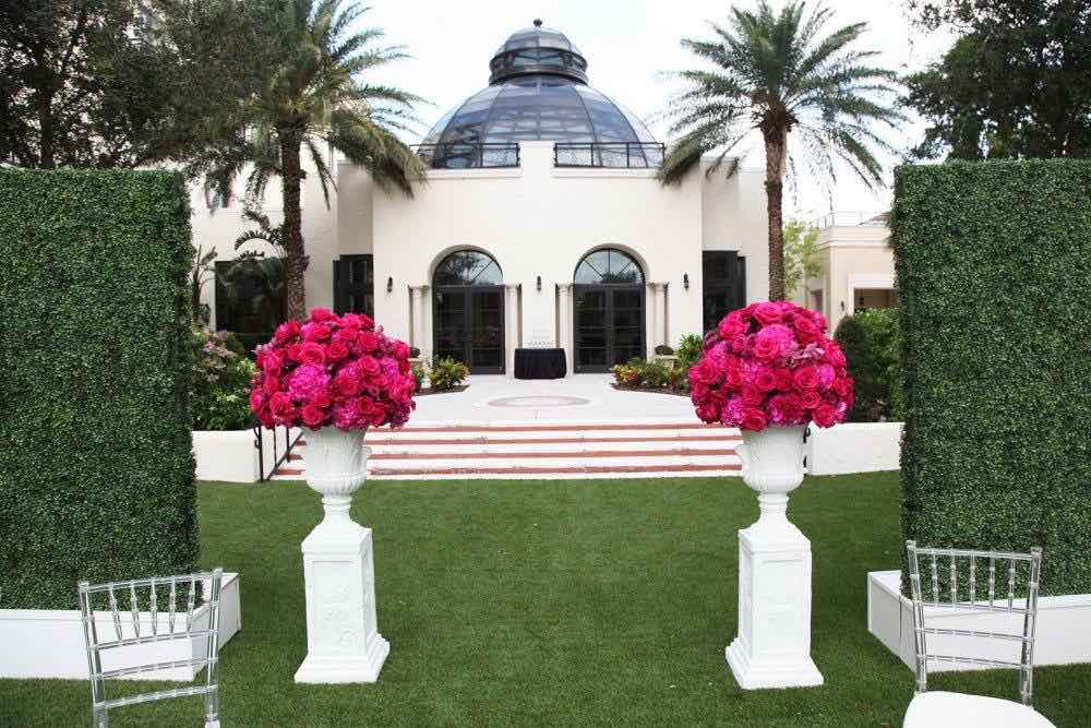 Classic Black and White Alfond Inn Wedding A Chair Affair White Base Hedge Walls