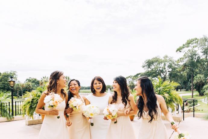 Mission Inn Resort Wedding A Chair Affair bridesmaids 2