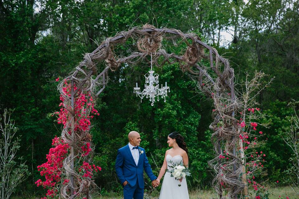 October Oaks Farm Wedding A Chair Affair bride groom 2