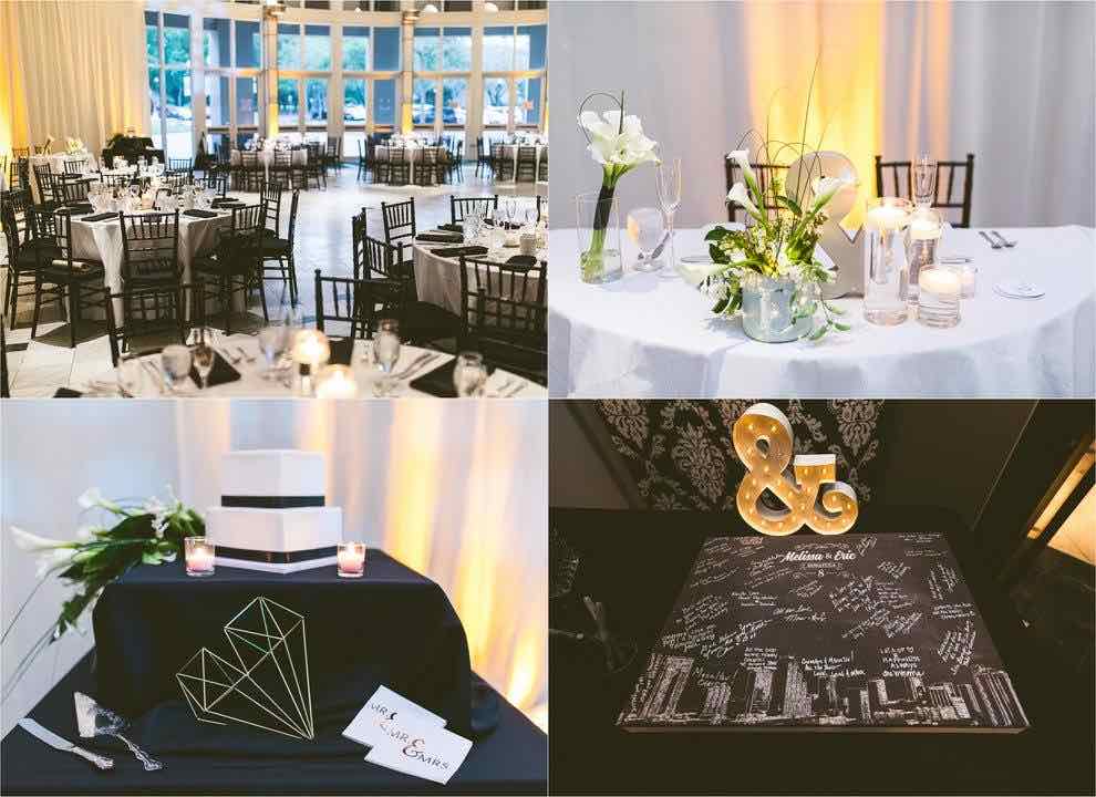 Artsy Black and White Wedding A Chair Affair Black Chiavari Chairs Reception