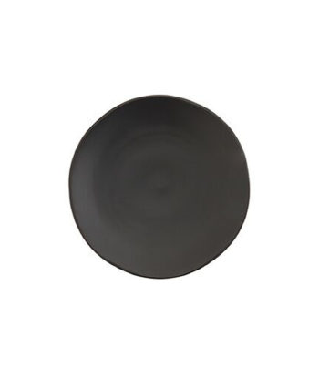 Black China Salad Plate
