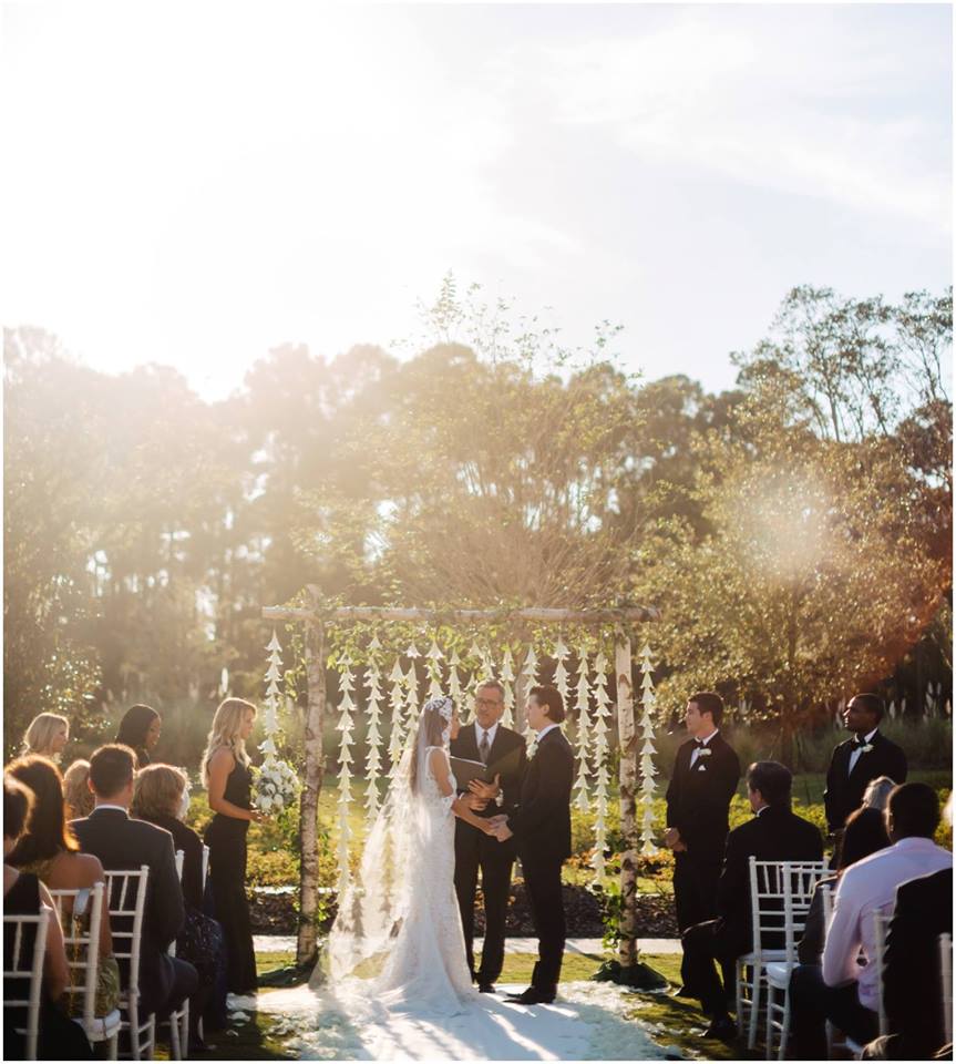 Classic White Wedding A Chair Affair Ceremony