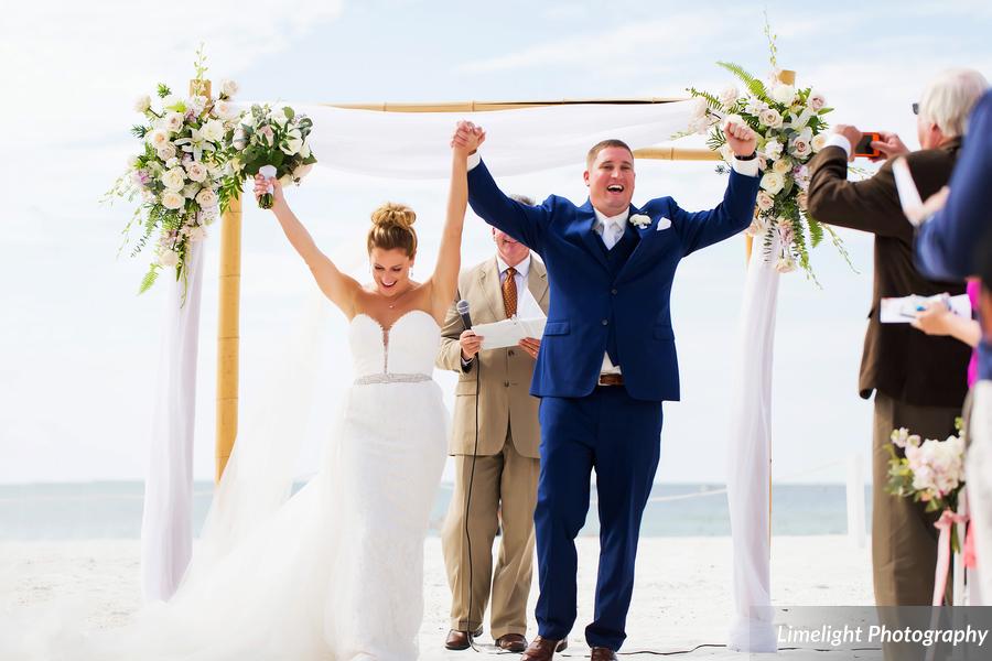 Hilton Clearwater Beach Wedding A Chair Affair Ceremony Couple