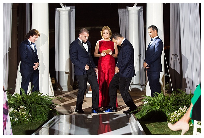 LGBT Ritz Carlton wedding A Chair Affair ceremony tradition