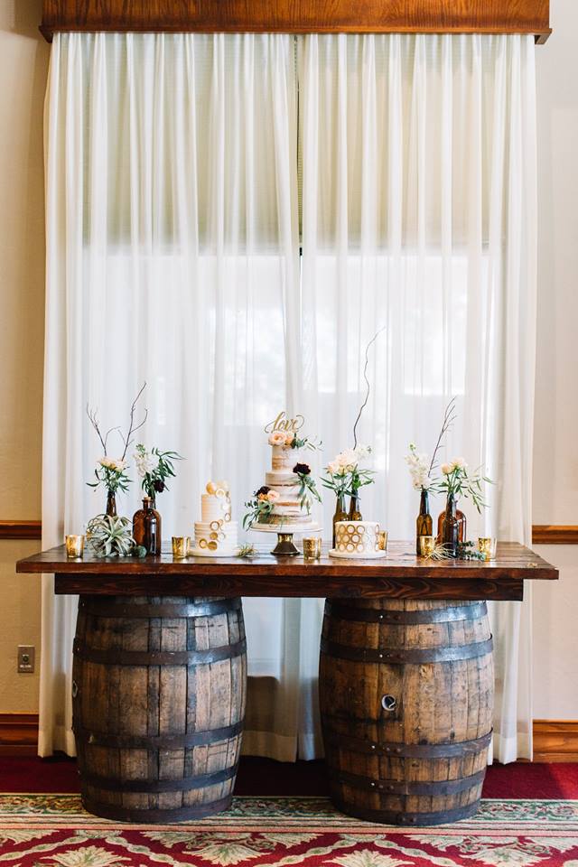 a chair affair mission inn resort wedding shoot whiskey barrels