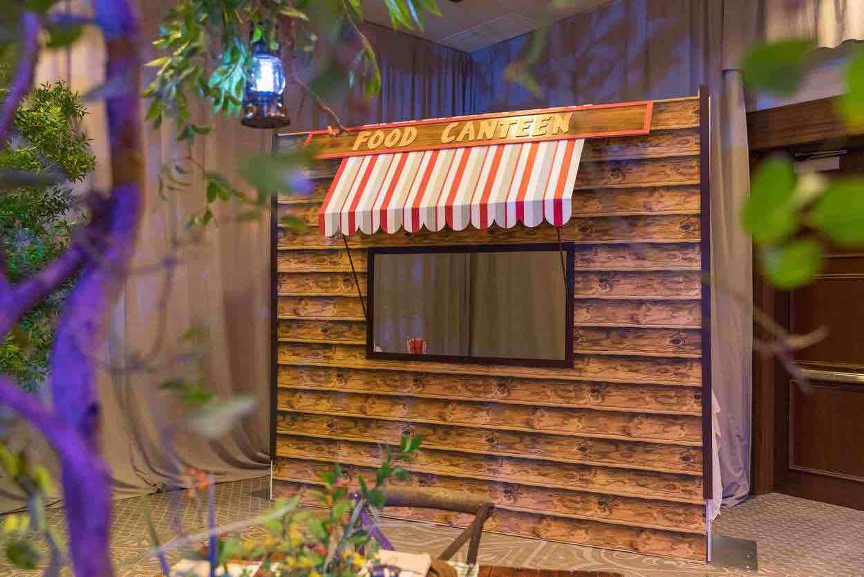 summer camp-inspired Mitzvah Alfond Inn A Chair Affair food canteen