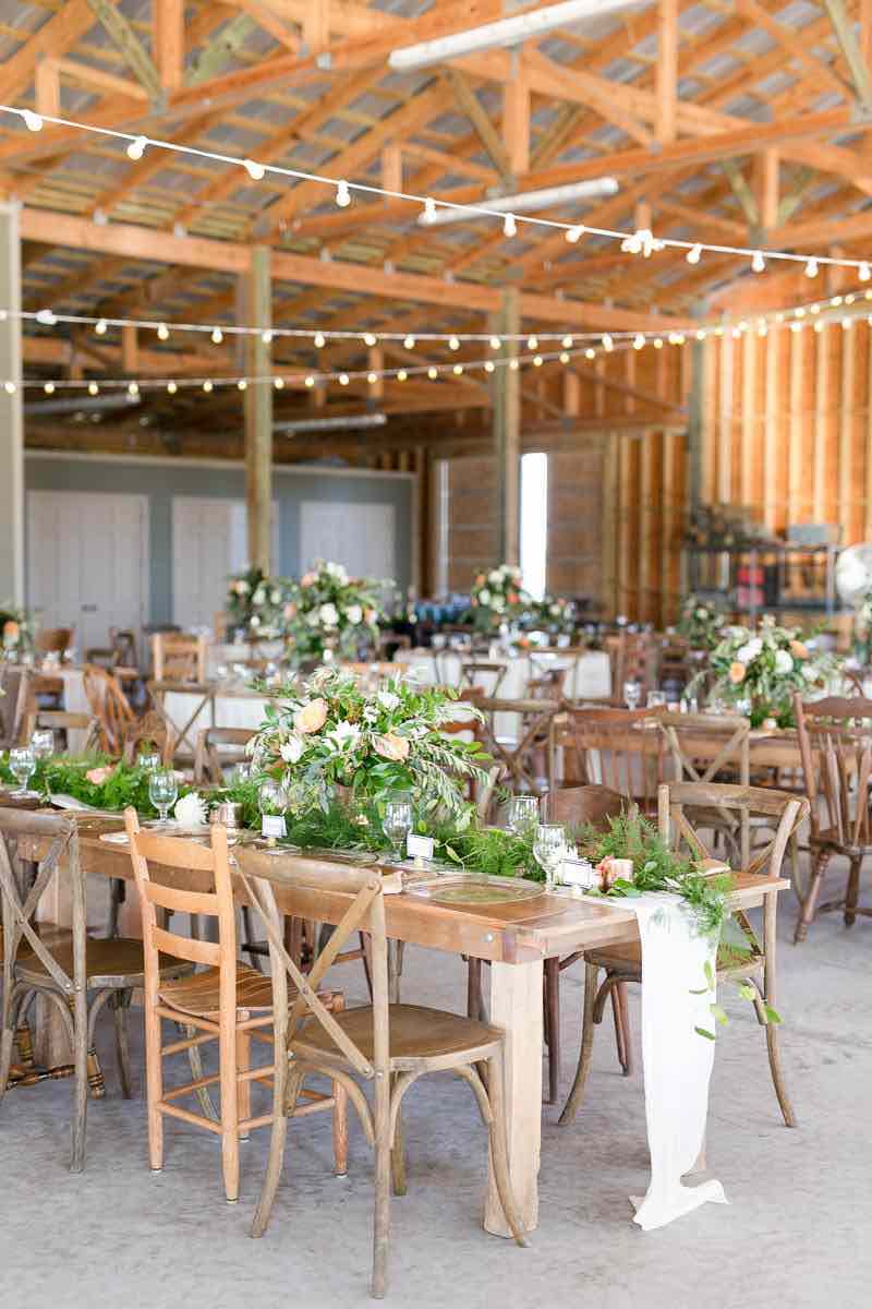 vintage-inspired farm wedding A Chair Affair French country chairs reception