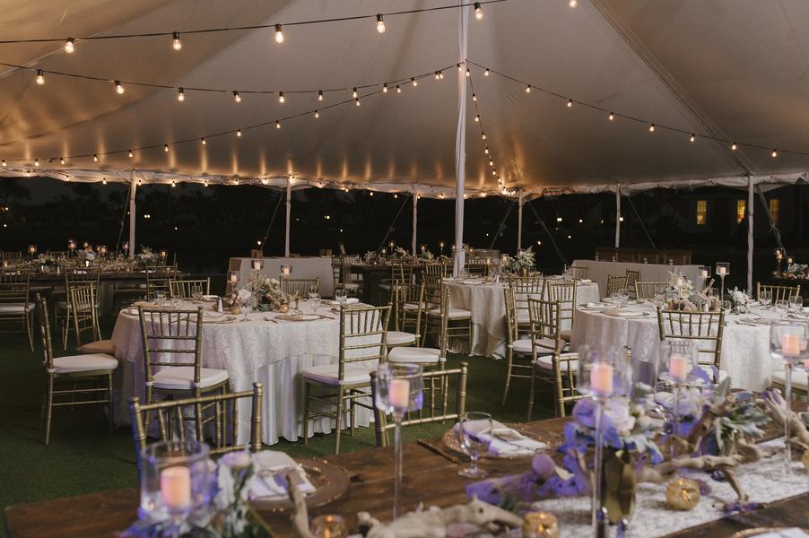 boho chic beach wedding A Chair affair gold Chiavari chairs reception