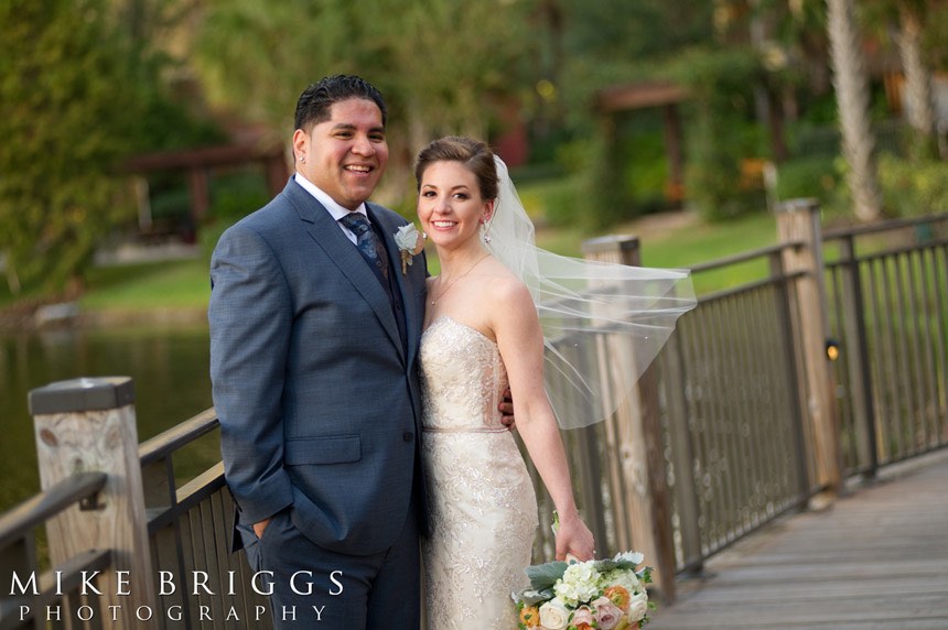 romantic Florida wedding A Chair Affair bride and groom newlyweds