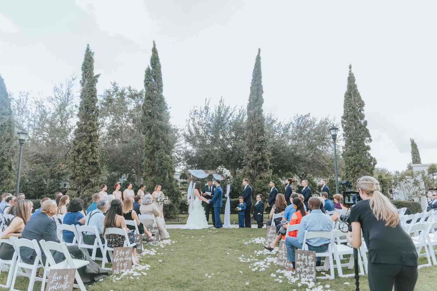 romantic ranch wedding a chair affair white folding chairs ceremony