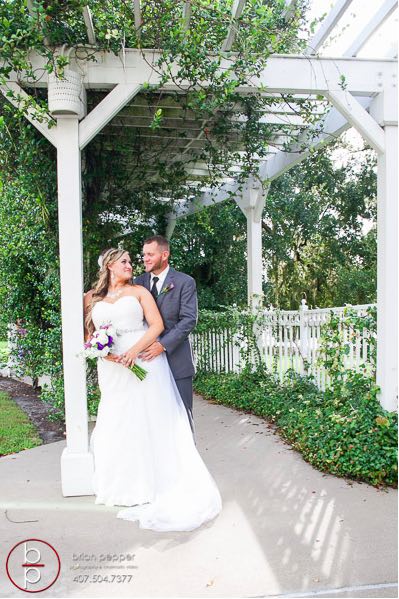 Lake Mary Events Center Emile and Brandon A Chair Affair newlyweds posing