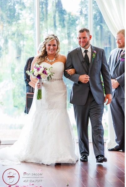 Lake Mary Events Center Emile and Brandon A Chair Affair newlyweds