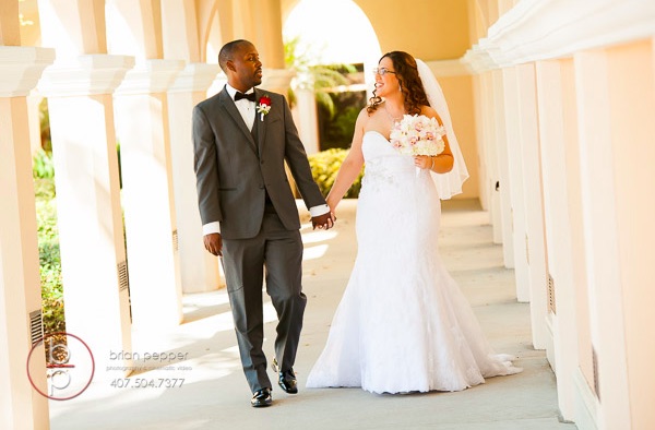 Rosen Shingle Creek Resort Wedding with Ivory and Berry Mary and Brandon A Chair Affair Couple