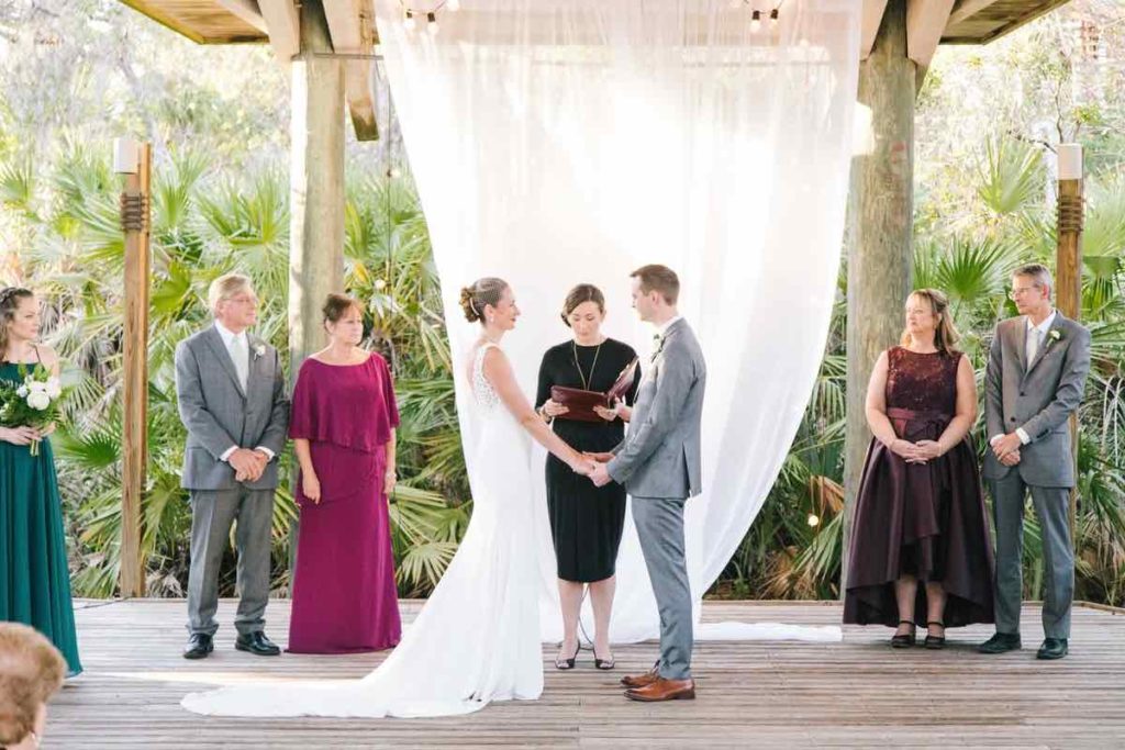 Atlantic Center for the Arts wedding Moonstone Studios A Chair Affair ceremony