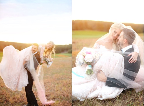 Fairytale Florida Wedding A Chair Affair Bella Collina couple at golden hour cute Lindsay and Jarrus