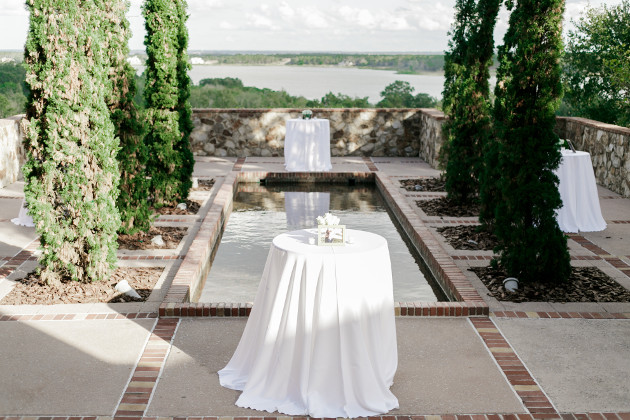 Bella Collina Beautiful Blush and Grey Wedding A Chair Affair White Cocktail Linens