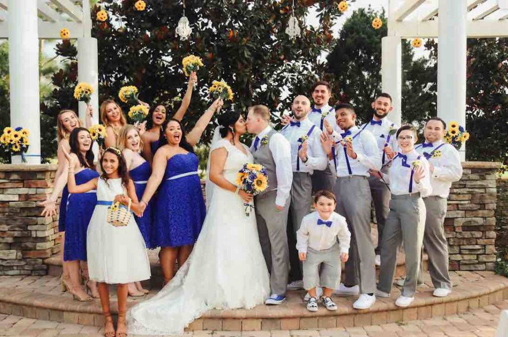 Royal Blue Wedding in Central Florida Sunflower Theme A Chair Affair It Takes 2 Photography