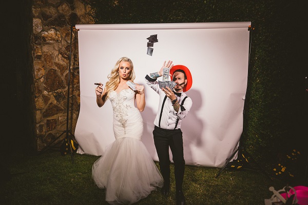 Bella Collina Fall Wedding-Photo Booth Bride and Groom- A Chair Affair