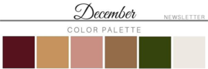 December Color Palette - A Chair Affair