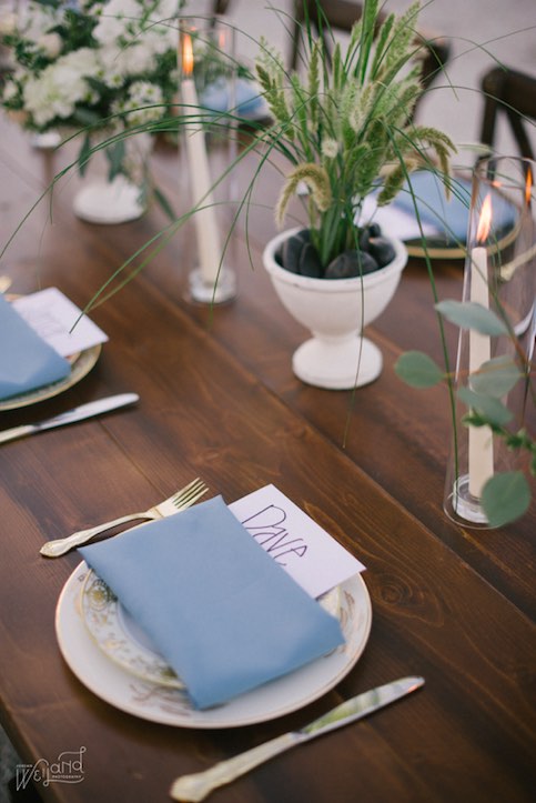 Unique St Petersburg Wedding Erica and Zack A Chair Affair Mismatched China at Reception with Baroque Gold Flatware Jordan Weiland Photography