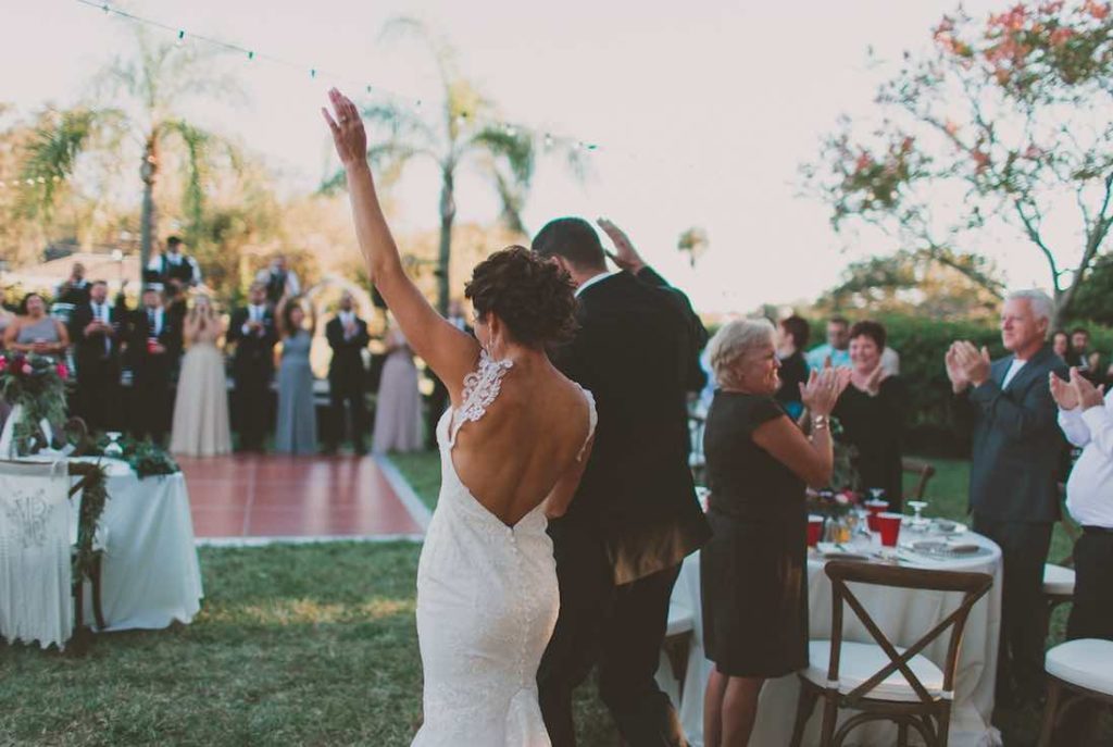 Intimate Garden Wedding at Davis Island Garden A Chair Affair Reception with French country chairs