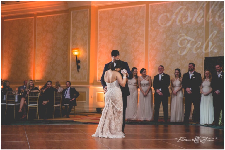 Cream and champagne Orlando wedding Omni Resort at Championsgate Brandon Kari Productions A Chair Affair gold Chiavari chairs at reception