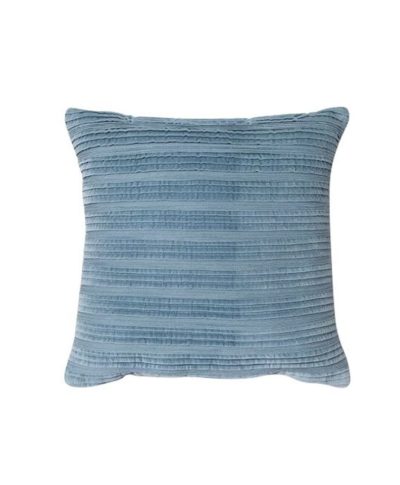 Blue Pleated Texture Pillow