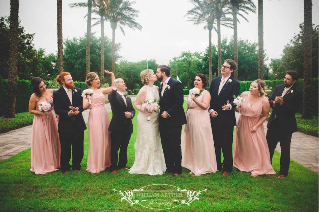 blush and gold Reunion Resort wedding 2