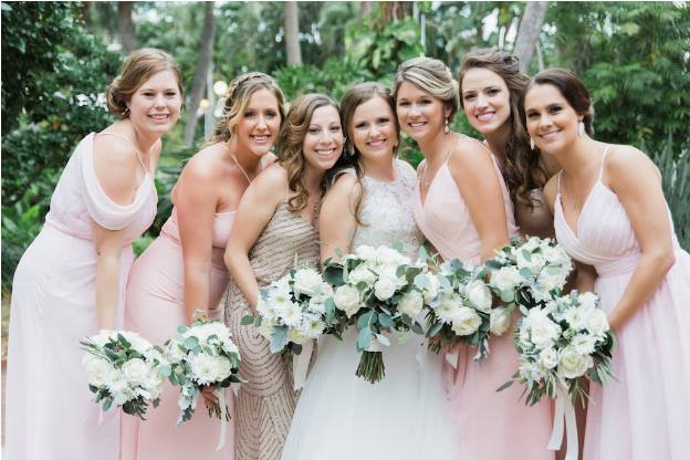 st pete beach community center wedding a chair affair bridesmaids