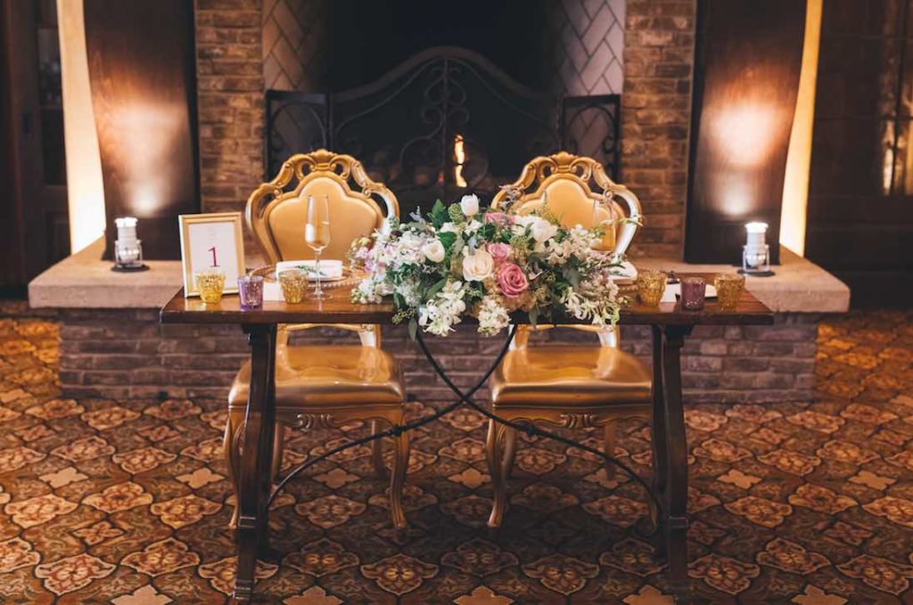 sophisticated gold Bella Collina wedding