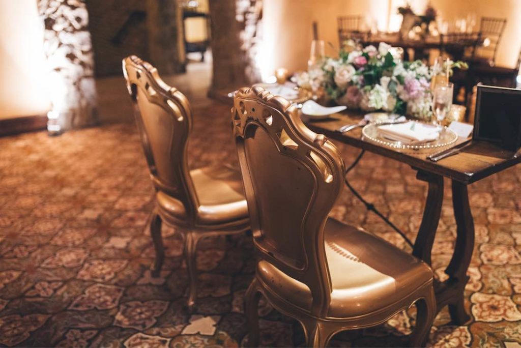 sophisticated gold Bella Collina wedding